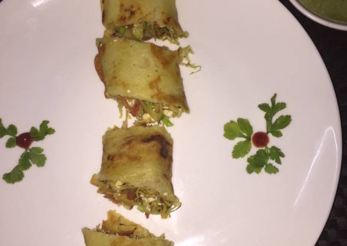 Moong dal spring rolls