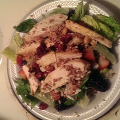 A picture of Three Barry grilled chicken salad.