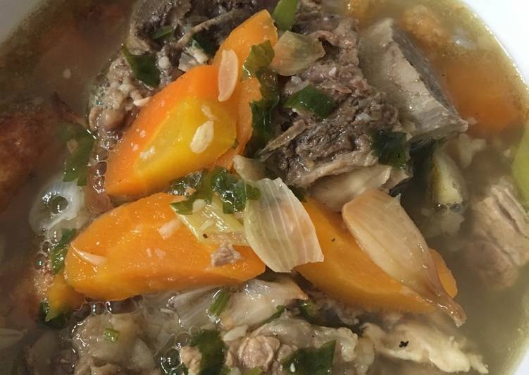 Sop Daging Iga Sederhana