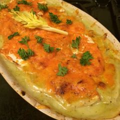 A picture of Celery And Celeriac Fish Pie.