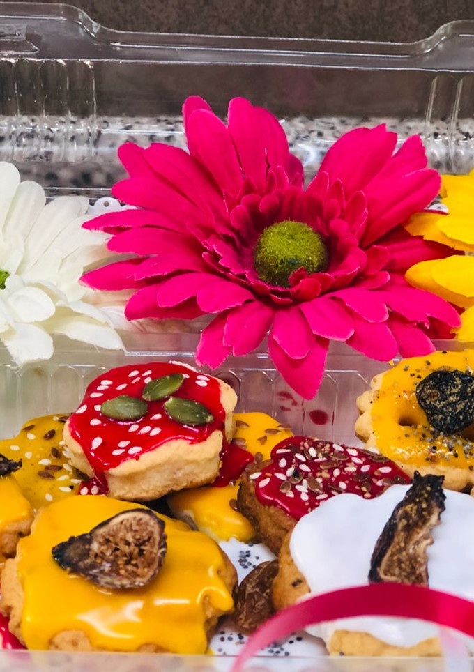 Una foto de Galletas navideñas veganas