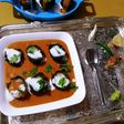 Paneer stuffed Spinach Kofta Curry