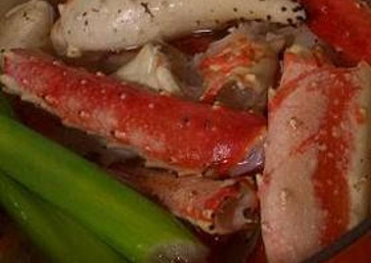 Steps to Make Homemade Delicious Stock from Crab Shells.