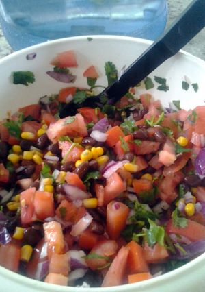 A picture of Black Bean Salsa.