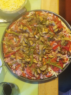 Una foto de Pizza con masa madre