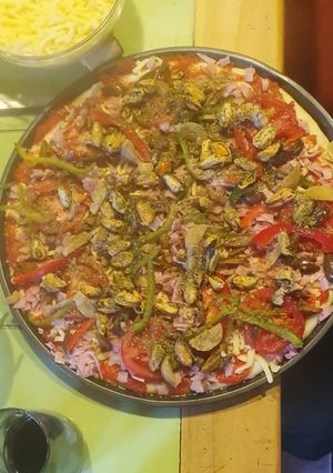 Una foto de Pizza con masa madre