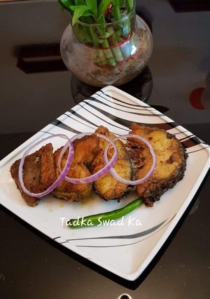 A picture of Fried fish.