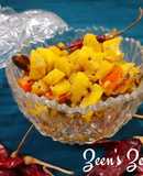 Raw Banana and Bell Pepper Poriyal