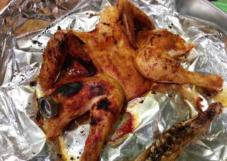 Steps to Prepare Any-night-of-the-week Roasted Spatchcocked Chicken