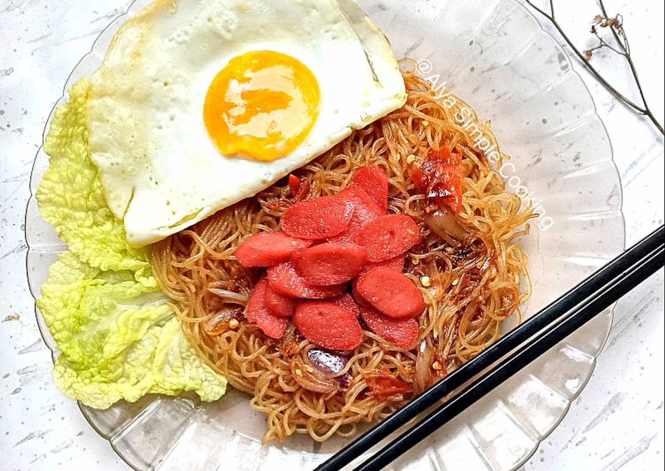 Mie Bihun Goreng Tanpa Di goreng