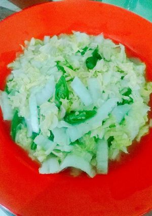 Foto resep Sawi putih cabe hijau
