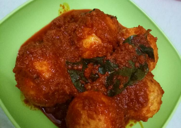 Resep Balado telur bulet yang Bikin Ngiler