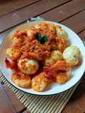 Telur & Udang Sambal Jeruk