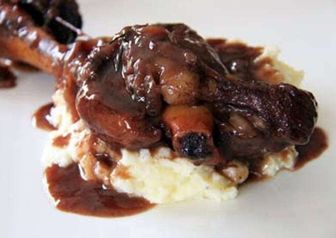 Recipe of Any-night-of-the-week Sticky plum lamb shanks