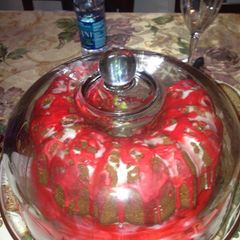 Lemon Red Velvet Marble Pound Cake A picture of Lemon Red Velvet Marble Pound Cake.