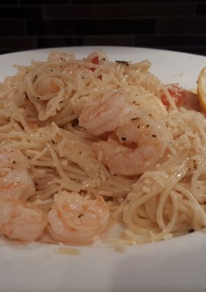 A picture of Quick shrimp scampi.