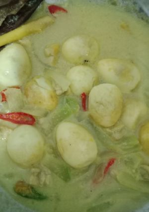 Foto resep Telur puyuh Bumbu kuning seger
