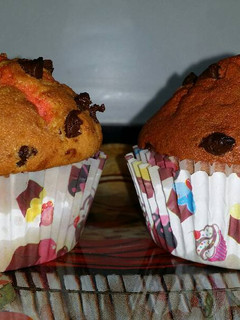 Una foto de Muffins con gotas de chocolate