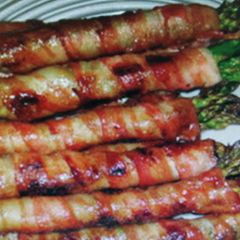A picture of Bacon Wrapped Asparagus.