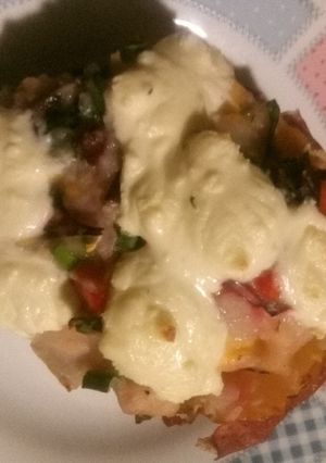 Una foto de Papa rellena