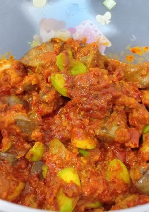 Foto resep Balado ati pete