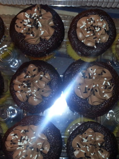 A picture of Easiest Chocolate Buttercream frosting ever !!.