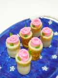 Kamaboko Fish Cake Roses in Cheese Chikuwa - A Charaben Side Dish