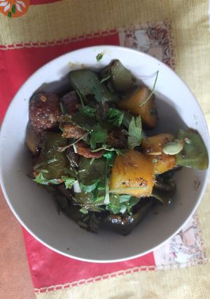 শিম বেগুন ঘন্ট (Shim begun ghonto recipe in Bengali) রেসিপির প্রধান ছবি