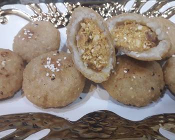 The New Way Prepare Recipe Crispy Sesame sweet balls Yummy