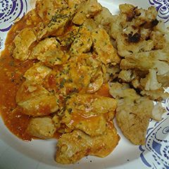 A picture of Butter chicken my version.