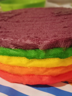 Foto resep 15. Rainbow Cake Kukus