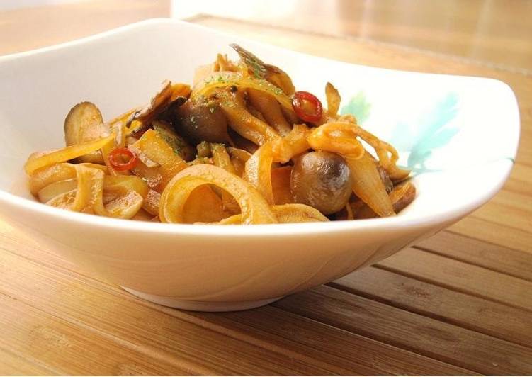Recipe of Homemade Mushrooms in Spicy Ketchup
