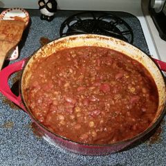 A picture of Lu's Turkey Chili.