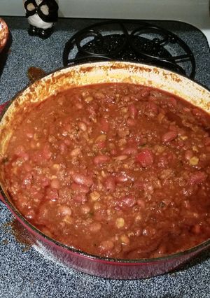 A picture of Lu's Turkey Chili.