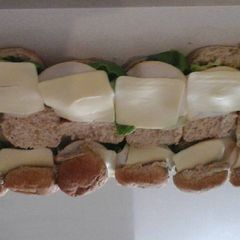 A picture of Smoked chicken rolls.