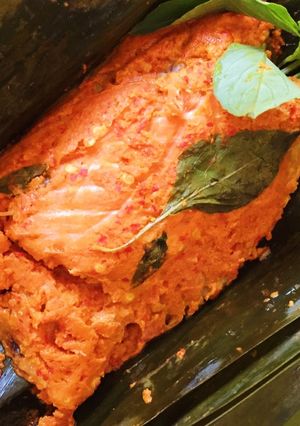 Foto resep Pepes ikan salmon