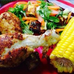 A picture of Dijon & Parmesan Crusted Drumsticks.