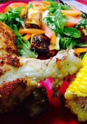 A picture of Dijon & Parmesan Crusted Drumsticks.