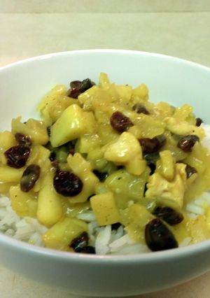 A picture of Skinny Curry Chicken.