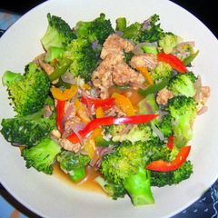 A picture of Sobzee's Low fat chicken fajita (my style of a fajita).