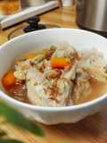 Sup Ayam Jamur Salju Slow Cooker
