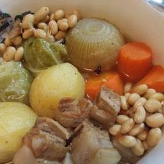 A picture of Pot au Feu with Pancetta and Chunky Vegetables.