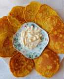 Оладки на аквафабі з консервованою кукурудзою🌽