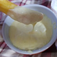 A picture of My Cheese n Onion Dip.