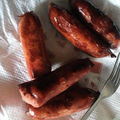 A picture of Fried smokies.