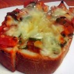 A picture of My Husband's Favorite Pizza Toast.