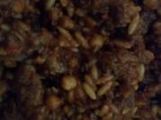 A picture of diced lamb