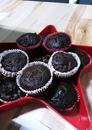 A picture of Dark Chocolate Espresso Banana Muffins.