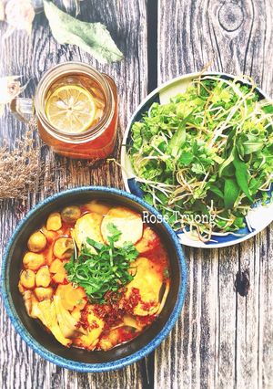 Hình của món Bún Bò Chay.