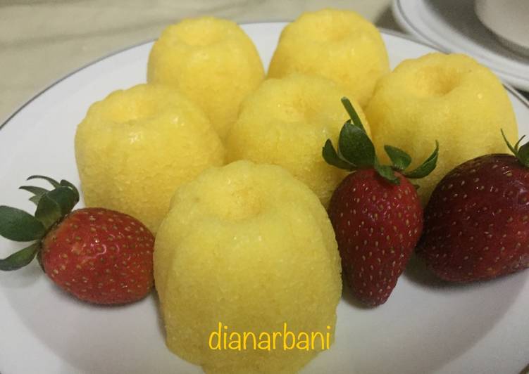 Resep Bolu kukus jeruk 🍊 No mixer &amp; Simple yang nikmat